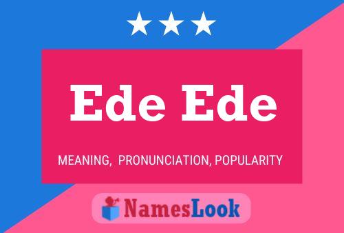 Póster del nombre Ede Ede