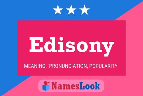 Póster del nombre Edisony