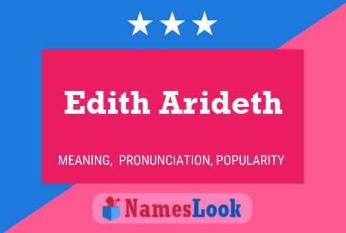 Póster del nombre Edith Arideth