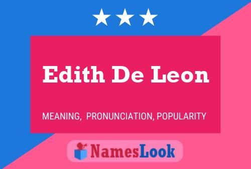 Póster del nombre Edith De Leon