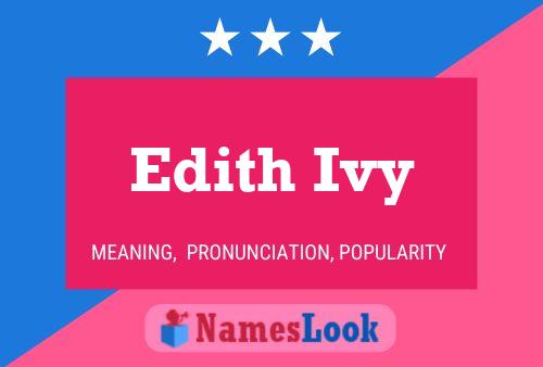 Póster del nombre Edith Ivy