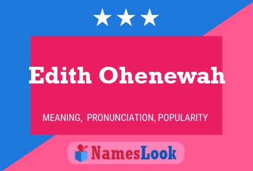 Póster del nombre Edith Ohenewah