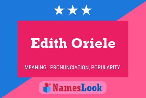 Póster del nombre Edith Oriele