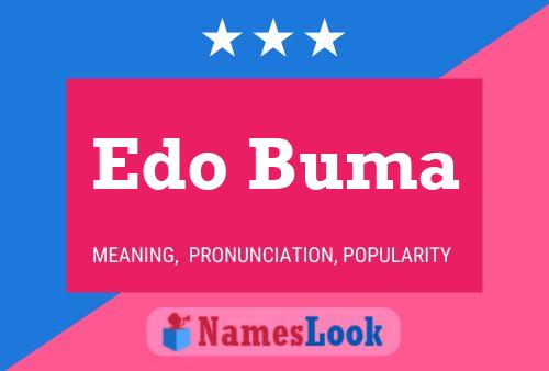 Póster del nombre Edo Buma