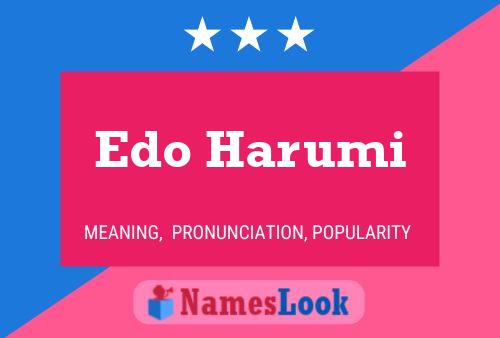 Póster del nombre Edo Harumi