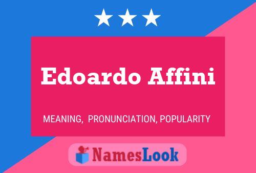 Póster del nombre Edoardo Affini