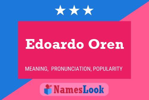 Póster del nombre Edoardo Oren