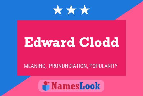 Póster del nombre Edward Clodd