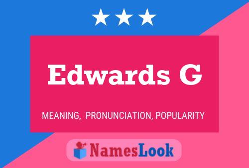 Póster del nombre Edwards G