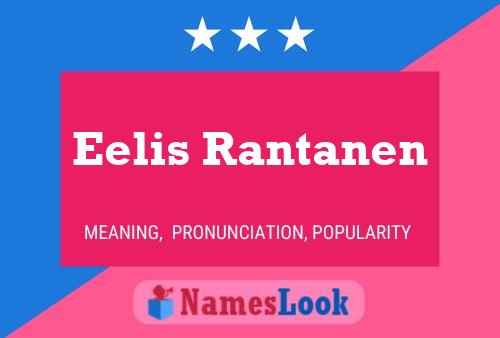 Póster del nombre Eelis Rantanen