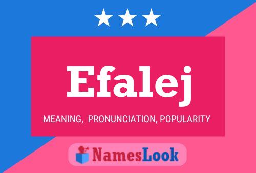 Póster del nombre Efalej