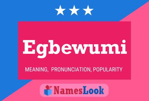 Póster del nombre Egbewumi