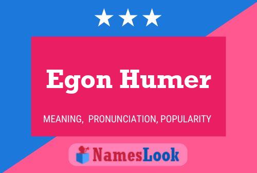 Póster del nombre Egon Humer