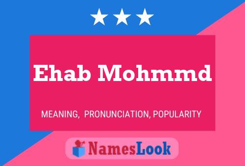 Póster del nombre Ehab Mohmmd