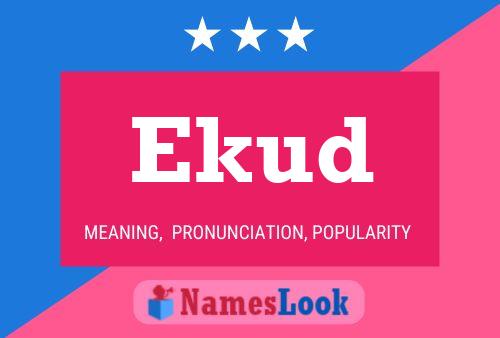 Póster del nombre Ekud