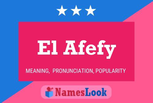 Póster del nombre El Afefy