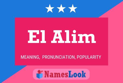 Póster del nombre El Alim