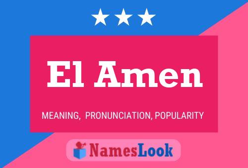 Póster del nombre El Amen