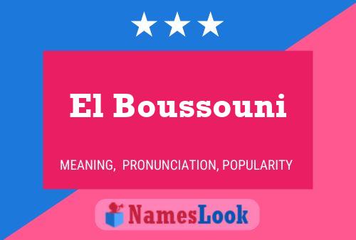 Póster del nombre El Boussouni