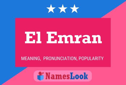 Póster del nombre El Emran