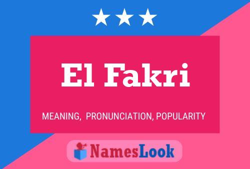 Póster del nombre El Fakri