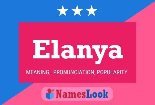 Póster del nombre Elanya