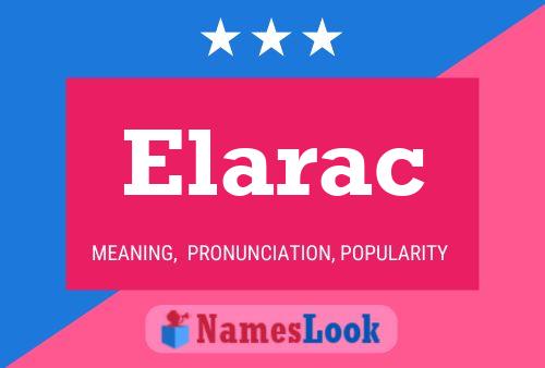 Póster del nombre Elarac