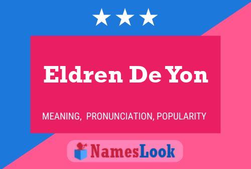 Póster del nombre Eldren De Yon