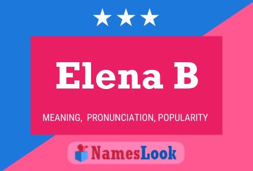 Póster del nombre Elena B