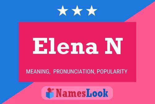 Póster del nombre Elena N