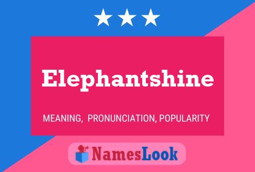 Póster del nombre Elephantshine