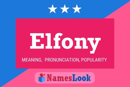 Póster del nombre Elfony