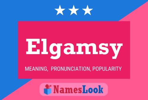 Póster del nombre Elgamsy