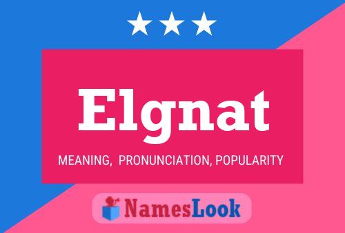 Póster del nombre Elgnat