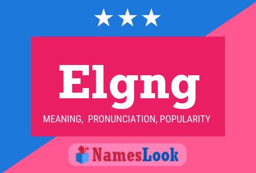 Póster del nombre Elgng