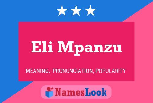 Póster del nombre Eli Mpanzu