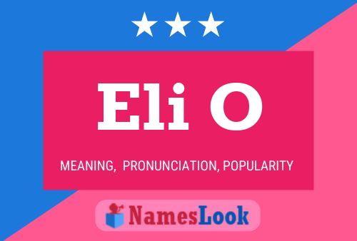 Póster del nombre Eli O