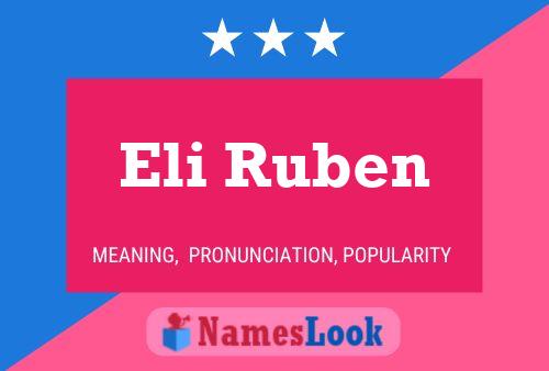 Póster del nombre Eli Ruben