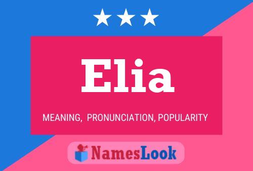 Póster del nombre Elia