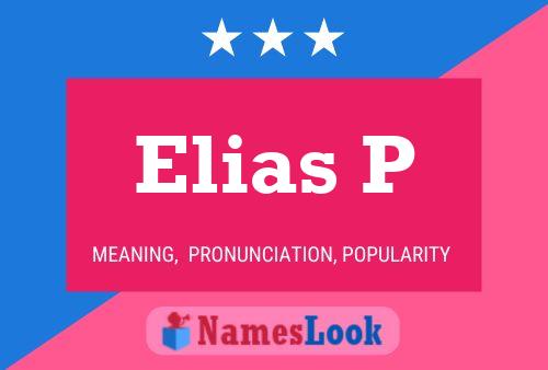 Póster del nombre Elias P