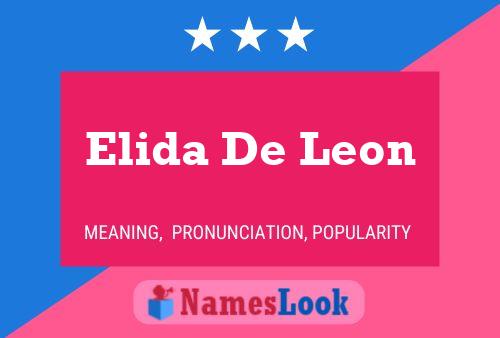 Póster del nombre Elida De Leon