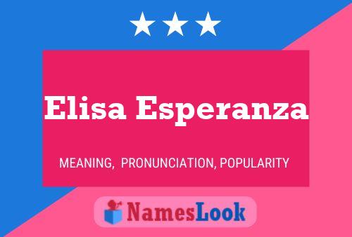 Póster del nombre Elisa Esperanza