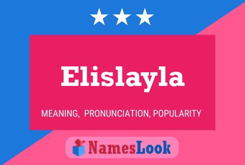 Póster del nombre Elislayla