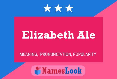 Póster del nombre Elizabeth Ale