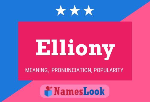 Póster del nombre Elliony