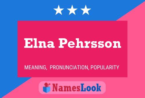 Póster del nombre Elna Pehrsson