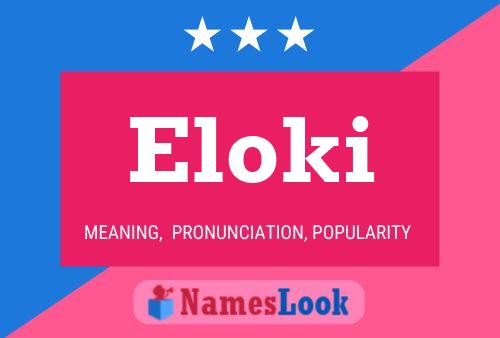 Póster del nombre Eloki