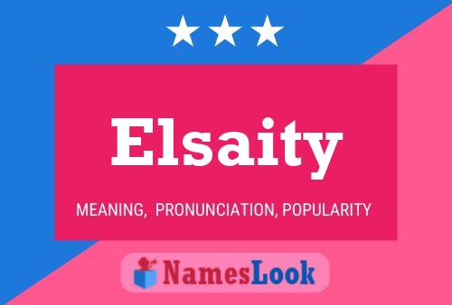 Póster del nombre Elsaity