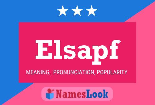 Póster del nombre Elsapf