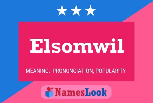 Póster del nombre Elsomwil